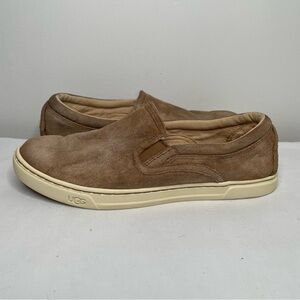 UGG Fierce Chestnut Brown Suede Women's Slip-On Sneakers, Size 8